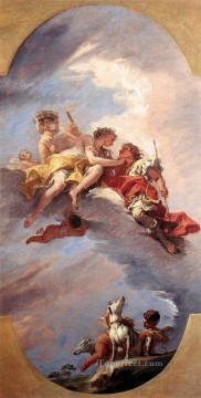 Sebastiano Ricci Painting - Venus And Adonis grand manner Sebastiano Ricci